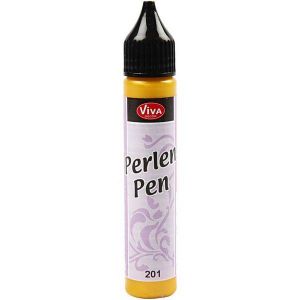 Perły w płynie Viva Decor 28ml, Żółte słoneczne 201